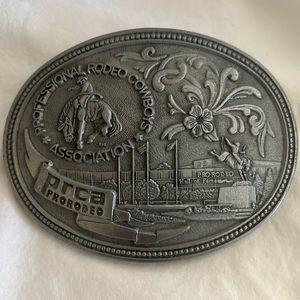 PRCA Belt Buckle - Pewter